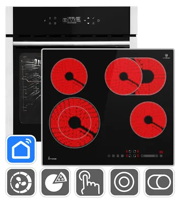 Image de Cuisinière: 60cm Four encastrable EB8313HC + 59cm Plaque Eletrique CH5901AL