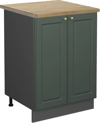 Image de Meuble bas de cuisine Vicco Fame-Line Vert Or Campagne 60cm , PT Chêne, Model 45443