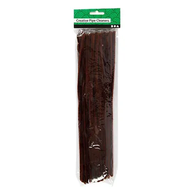Obrázok produktu pre Creotime šenilový drôt 50 kusov 30 cm 6 mm hnedý
