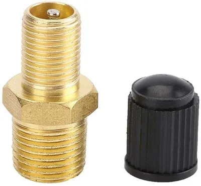 Image de Kit de 2 raccords Schrader - Raccord mâle de 1/4 de pouce - Adapté aux hautes pressions jusqu'à 300 psi - Durable et stable