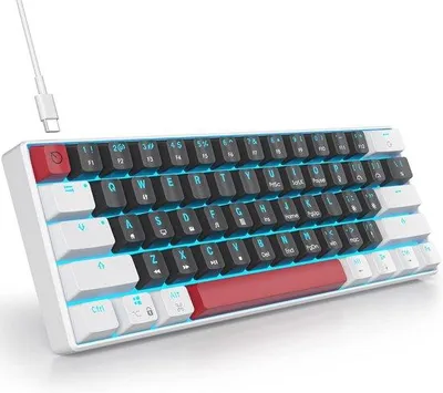 Produktbild von Kompaktes mechanisches Gaming-Tastatur mit LED-Hintergrundbeleuchtung 61 Tasten
