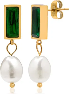 Produktbild von Charming gilded earrings with baroque pearls VAAXF372G