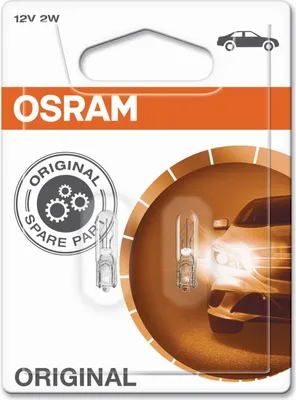 Obrázok produktu pre OSRAM ORIGINAL W2x4,6d 12 V/2 W (blister s 2 kusmi)
