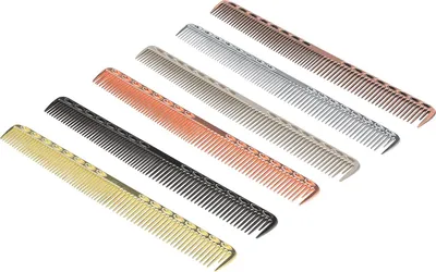 Produktbild von Metallkamm, antistatisch, Friseur-Haarbürste, Salonkämme, Haarschneidewerkzeug, Entwirren