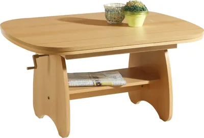 Produktbild von Couchtisch Conny II | höhenverstellbar | Nachbildung Buche | B/T/H 90x67x48-58cm