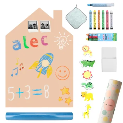 Produktbild von Magnetisches Kindertableau in Hausform mit Kreide