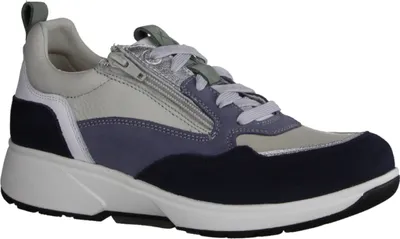 Produktbild von Xsensible Grenoble Damen Sneaker mit Dämpfung, Bequem, Leder, Navy Combi - Damenschuhe Bequeme Schnürschuhe, Blau, leder (stretchleder)