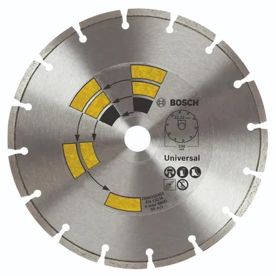 Produktbild von Bosch 2 609 256 400, Schneidedisk, Beton, Dachziegel, Sandstein, 11,5 cm, Jede Marke, 2,22 cm, 1,7 mm