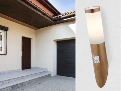 Produktbild von GLOBO Lighting Außenleuchte BOSTON DH 7.60x40.50 cm braun Außenlampe