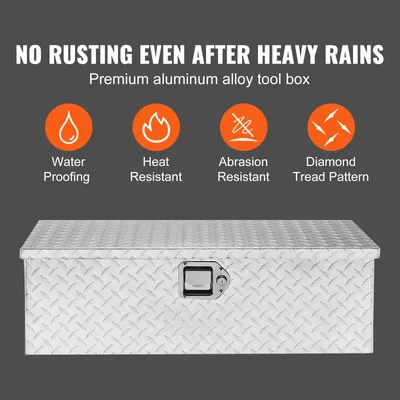 Produktbild von Werkzeugkasten Lkw Ladefläche, abschließbar, Aluminiumlegierung, Truckbox Werkzeugbox | 762 x 330 x 244 mm | 64 L | 30 kg
