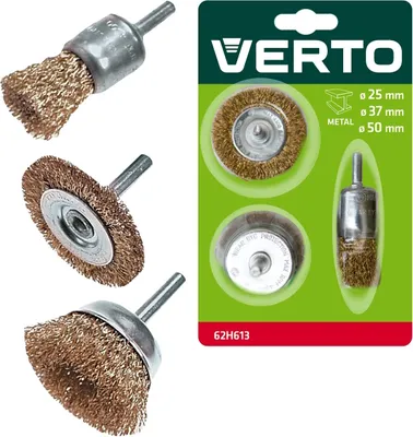 Obrázek produktu pro VERTO Drátěné kartáče na kola, 3 ks.