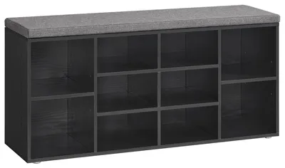 Obrázek produktu pro VASAGLE, botník, 10 přihrádek, s polstrováním, rozměry 30 x 104 x 48 cm