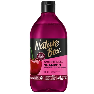 Obrázok produktu pre Nature Box Cherry Oil Szampon do włosów kręconych i falowanych, 385ml