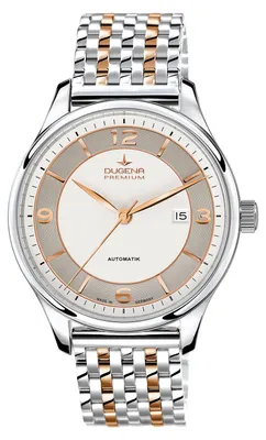 Produktbild von Dugena 7090340 Herren-Armbanduhr, Edelstahl-Gehäuse, Metall-Armband