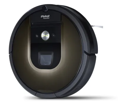 Produktbild von iRobot Roomba 980, Beutellos, Schwarz, Braun, Rund, 0,6 l, Teppich, Laminat, Kacheln, Holz, Lithium-Ion (Li-Ion)