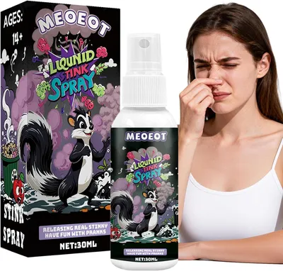 Imagen del producto de Spray con olor muy fuerte - Spray para bromas con olor desagradable - Spray con olor a "bomba" - Spray para bromas con olor fétido - Spray para fiestas de Halloween con olor desagradable