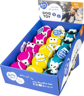 Produktbild von Duvo+ Hundespielzeug Latex Tennisball Smiley, Maße: 7,5 cm