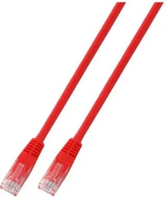 Image de RJ45 U/UTP patch cable Cat. 5e PVC CCA rot 1m