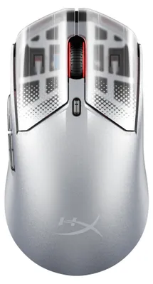 Obrázek produktu pro HyperX Bezdrátová herní myš Pulsefire Haste 2 S Silver, Pro praváky i leváky, RF Wireless + Bluetooth + USB Type-C, 3200 DPI, Stříbrná