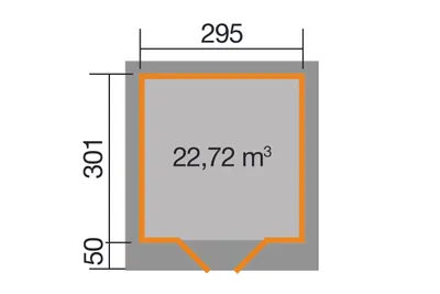 Produktbild von WEKA 126.3030.00.00 Gartenhaus/Blockbohlenhaus Chill-Out 1 /Doppeltür/ ; Größe: 3 ; Farbgebung: Naturbelassen ; Wandstärke: 28 mm ; Maße (LxBxH): 350 cm x 295 cm x 226 cm ; Seitenwandhöhe: 217 cm