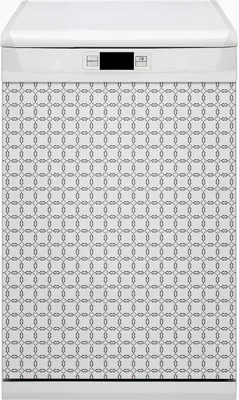 Produktbild von Geschirrspüle Magnet für Spülmaschine Magnetmatte Küche Magnete  Dekorative 45x80 cm  - Wellenkreise