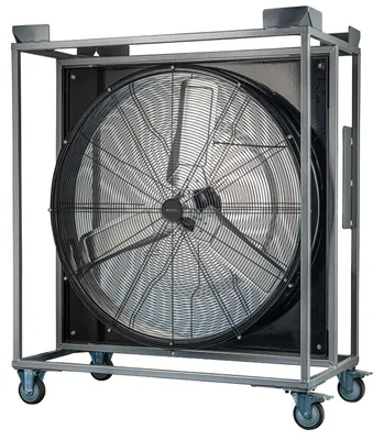 Produktbild von BE COOL BCIWMSTP90P Bodenventilator stapelbar, Industrie-Windmaschine 90 cm