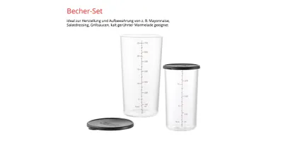 Produktbild von ESGE  7150 Becher-Set Glas mit Deckel