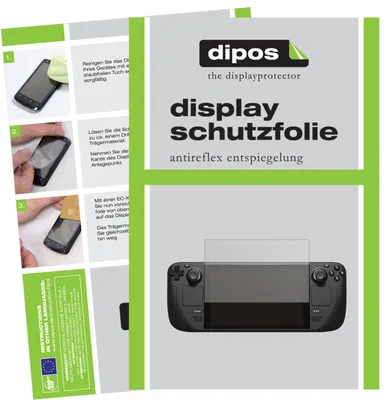 Produktbild von 2x Schutzfolie für Valve Steam Deck matt Displayschutzfolie Folie Display Schutz dipos