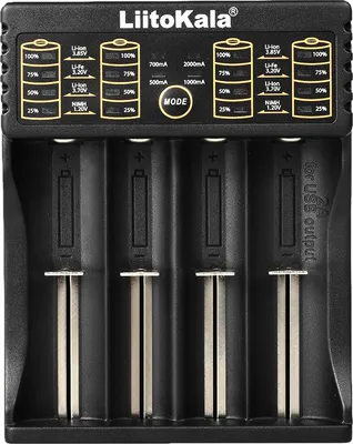 Zdjęcie produktu dla LiitoKala Li-402 Inteligentna ładowarka do akumulatorów 1,2 V, 3,7 V, 3,2 V, 3,85 V do akumulatorów AA/AAA 18490, 18350, 17670, 17500, 16340, 14500, 10440