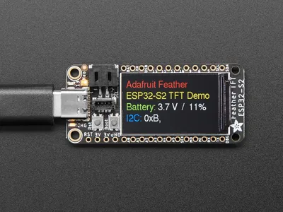 Produktbild von Adafruit ESP32-S2 TFT Feather Board with 4MB Flash 2MB PSRAM STEMMA QT 5300