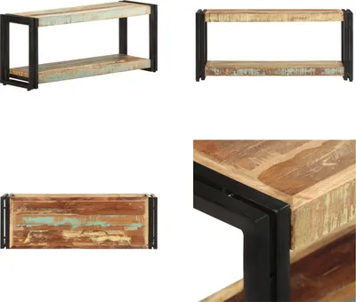 Produktbild von vidaXL TV Schrank 90x30x40 cm Altholz Massiv - TV-Schrank - TV-Schränke - Fernsehmöbel - TV Möbel