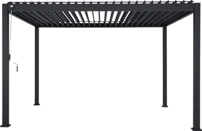 Produktbild von MIRADOR Pergola 111 Deluxe 3x4 m Aluminium Anthrazit verstellbares Lamellendach