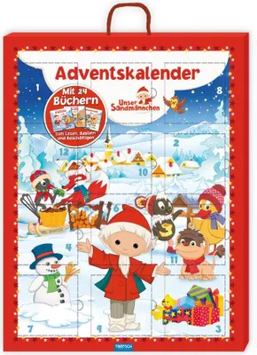 Produktbild von Trötsch Unser Sandmännchen und seine Freunde Adventskalender mit 24 Minibüchern