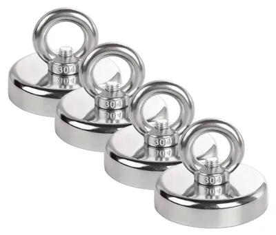 Produktbild von Neodym Magnete 36mm Stark 4 Stück 55kg Magnetfischen Industrie