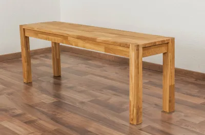 Produktbild von Bank Wooden Nature 134 Eiche massiv - 120 x 33 cm (L x B)