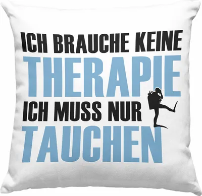 Produktbild von Trendation - Taucher Deko-Kissen mit Füllung 40x40 Geschenk  Deko-Kissen mit Füllung 40x40 Geschenkidee Männer Tauchen Evolution Grafik Tauchlehrer Tauchsportler Becher Profitaucher (Grün)