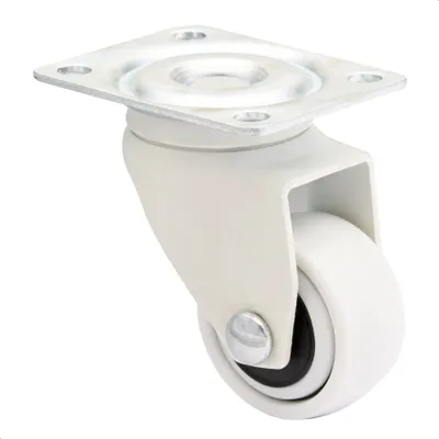 Produktbild von WAGNER Design 3C - Lenkrolle soft - Durchmesser Ø 25 mm, weiß, Anschraubplatte, Tragkraft 12 kg - 01222601