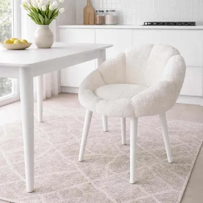 Produktbild von Hanah Home, Hochwertiger Sessel, 100% Wellssoft, Weiß, 70 cm | 100% Melamin beschichtet