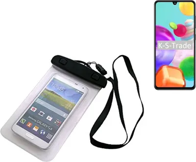 Produktbild von K-S-Trade Schutz Hülle Handy Hülle Kompatibel mit Samsung Galaxy A41 Beach Bag wasserdicht 16cm x 10cm Schutzhülle Staub Sand Flachwasser Beachbag