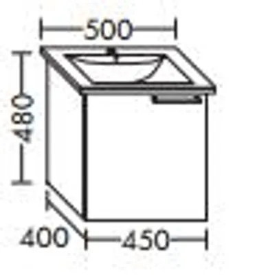 Produktbild von Burgbad Waschtischunterschrank für Durastyl Waschtisch 95 x 10, WUUU095R