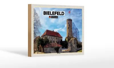 Produktbild von Holzschild Städte Berlin Hauptstadt Sparrenburg 12x18 cm Dekoration