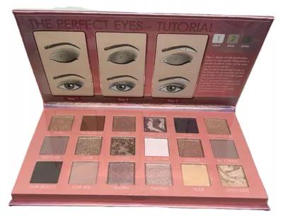 Produktbild von Fab Factory Lidschattenpalette 18 Nude-Farben