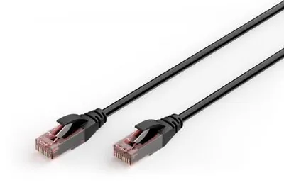 Produktbild von Digitus CAT 6 U/UTP Outdoor-Patchkabel, 5 m, PE, 5 m, Cat6, U/UTP (UTP), RJ-45, RJ-45, Schwarz