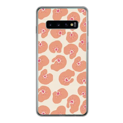 Produktbild von MuchoWow® Handyhülle Schutzhülle Hülle für Samsung Galaxy S10 Blume - Muster - Abstrakt Silikon Softcase Handy Hülle - Handytasche