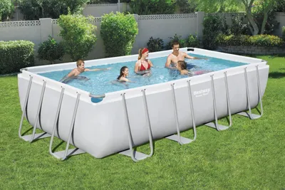 Produktbild von Bestway Power Steel Swimmingpool-Set Rechteckig 549x274x122 cm