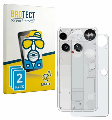 Produktbild von 2x BROTECT Schutzfolie für Nothing Phone (3) (Rückseite) Displayschutz Displayschutzfolie Folie Matt Entspiegelungsfolie