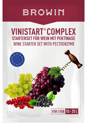 Weinhefe-Komplex für 10-25 L Fruchtwein, bis 17 % Alkohol, 20 g