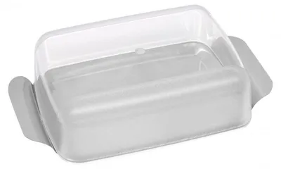 Obrázek produktu pro Krabička na máslo a sýry Fackelmann 47355, 17x11 cm, průhledná