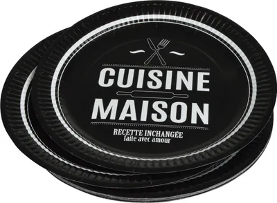 Image de Set de 10 assiettes en carton 23 cm Ma cuisine