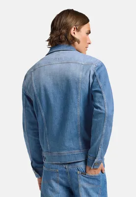 Zdjęcie produktu dla Lee | Męska jeansowa kurtka Rider Jacket, klasyczny denim, bawełna, casual, rozmiar XXS